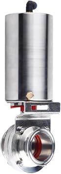 2 Single Acting Tri Clamp Sanitary Pneumatic Butterfly Valve Stainless Steel 304 DN51mm