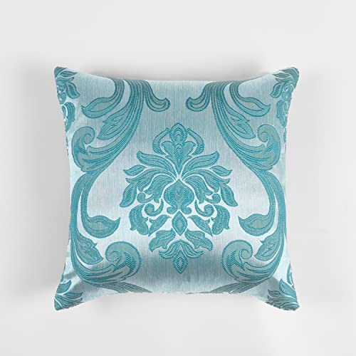 NAPEARL Wurfkissenbezüge-Set mit 2 Kissenbezügen mit Jacquard-Mustern, blaugrün, dekorativer Kissenbezug für Couch, Sofa, Bett, attraktive Kissenbezüge für Wohnzimmer, 50,8 x 50,8 cm Cover