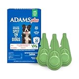 ADAMS Plus Flea & Tick Prevention Spot On for Dogs, Large Dogs, Kills Fleas, Flea Eggs, Flea Larvae and Brown Dog and Deer Ticks, Kills and Repels Mosquitoes for 30 Days, 3-Month Supply, 3 Pack
