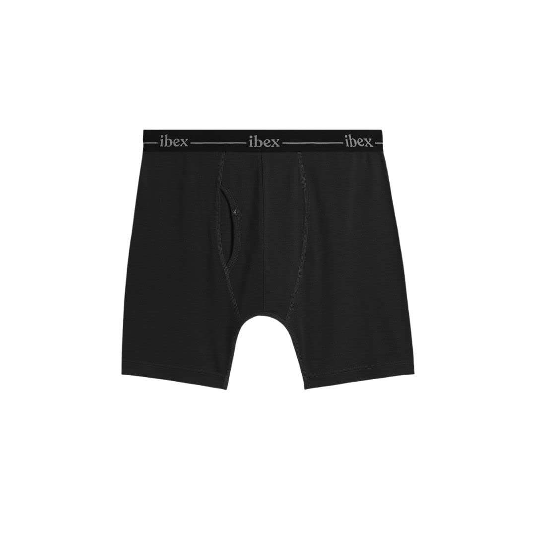 IBEX Men’s Merino Wool Boxer Briefs | Moisture-Wicking, Breathable, Odor-Resistant Underwear for Daily Comfort & Travel