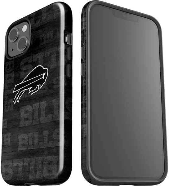 Skinit Impact Phone Case Compatible with iPhone 14 - Officially Licensed NFL Buffalo Bills Black & White Design