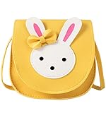 ORPAPA Mädchen Umhängetasche, Kinder Niedlicher Hase CrossBody Bag Handtasche Mini Prinzessin Messenger Bags Geldbörse mit verstellbarem Gurt für Kinder Mädchen
