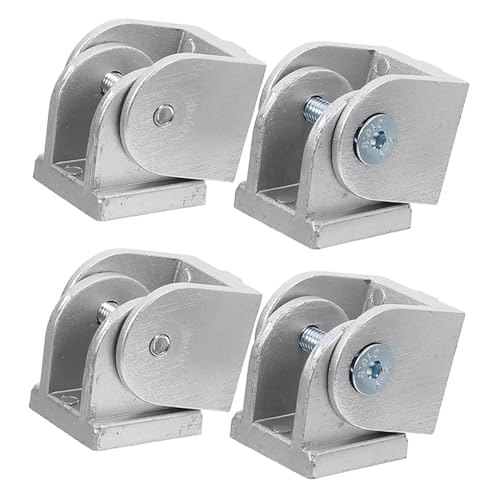 Healifty 4pcs Zinc Alloy Pivot Joint Connectors Compatible with Aluminum Extrusion Profiles Aluminum Extrusion Angle Mounting Brackets for Flexible Assembly and Replacement