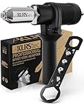 KLRStec Professional Rivet Gun Adapter - Pop Riveter Attachment for Cordless Screwdrivers and Drills - Easy Processing for Pop Rivets
