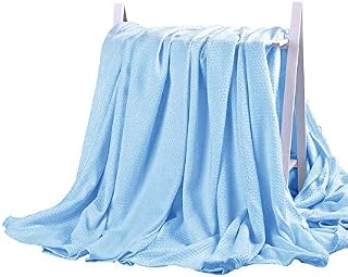 DANGTOP Air Conditioning Cool Blanket with Bamboo Microfiber- All Seasons Thin Quilt