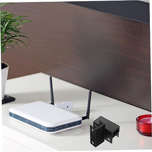 NUOBESTY 1 set tezgah altı dizüstü bilgisayar tutucusu, görünmez depolama alanlı, sağlam ve kırılmaz, ofis ve ev için, siyah - Görsel 4