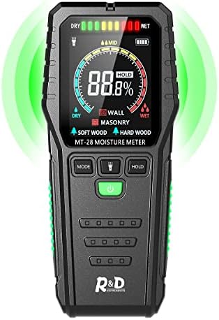 Pinless Moisture Meter Mold Detector Wood Moisturer Meter for Walls Firewood Masonry Concrete (Upgraded)