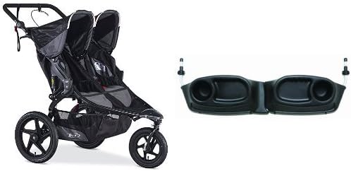 BOB Revolution Pro Duallie Jogging Stroller & BOB Duallie Snack Tray, Black