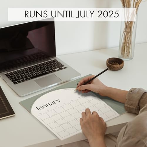 Aesthetic 2024-2025 Desk Calendar - Runs From January 2024 Until July 2025 - The Perfect Minimal Desktop/Wall Calendar for Easy Organizing - Image 3