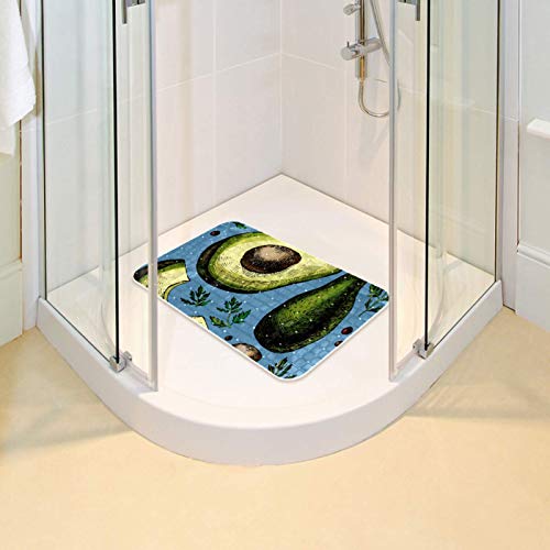Tapis de baignoire enfant avocat antidérapant à ventouses