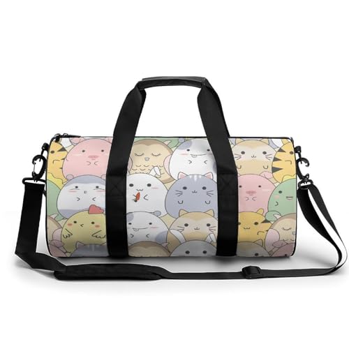 Sac de sport gym animaux mignons 45cm léger et résistant pour voyage et randonnée