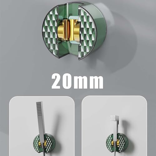 Support de tuyau de douche résistant en ABS vert avec rotule orientable à 120 degrés - 6