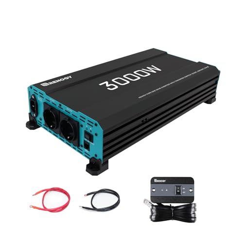 Renogy 3000W/6000W Convertisseur 12v 220v/230v Pur Sinus Transformateur, DC AC Onduleur Power...