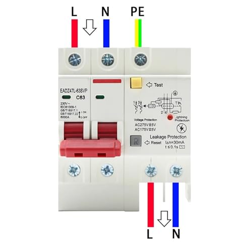 Disjoncteur différentiel 2P 40A 230V pour rénovation électrique - 3