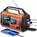 27000mAh DAB+/FM Notfallradio mit Powerbank, Solar- und Kurbelradio