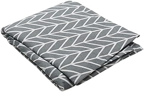 Table Cloth Round,Dining Table Cloth Modern Cotton Blended Linen Simple Tablecloths Nordic Style Table Covers for Home(size:120cm(Grey))