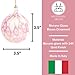 Handmade Murano Glass Ornament with Millefori, Pink, Hanging Ornament, Hand Blown Glass, Indoor Home Décor, Made in Italy