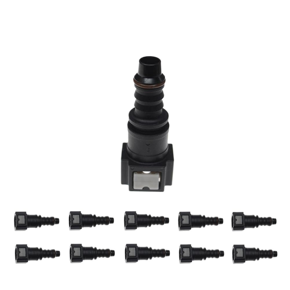 Rxhdumkkxs 10Pcs Fuel Line Hose Coupler Quick Release Connector 2/5/10X 7.89 Id8 180° Compatible With Carburetor(10Pcs)