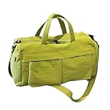 SUTMDO Travel Duffel Bag, Waterproof Sports Gym Bag with Shoe Compartment, Weekend Holiday Carry Tote bag for Men and Women (19qlv)