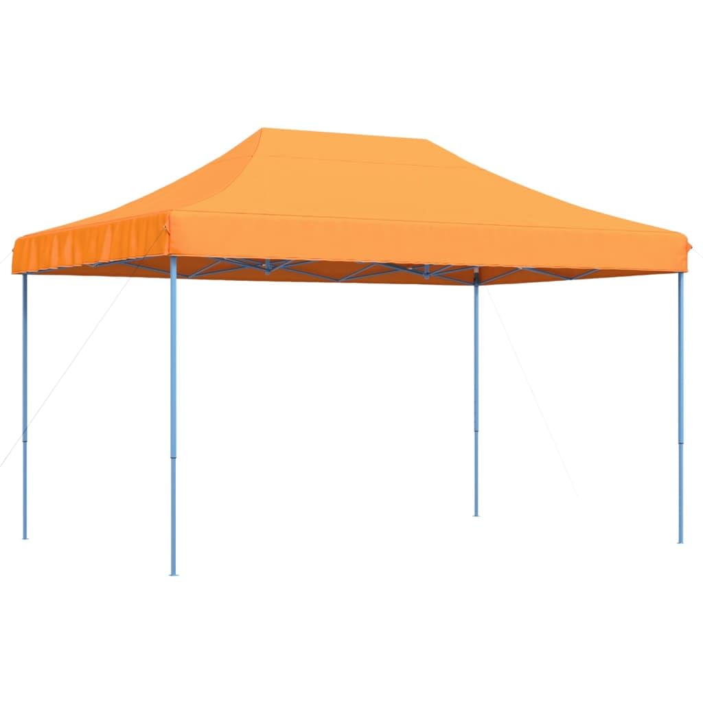 Pomarańczowy składany namiot imprezowy Pop-up 292 x 292 x 315 cm, namiot altanowy, altana zewnętrzna, altana ogrodowa, altana zewnętrzna, altana imprezowa