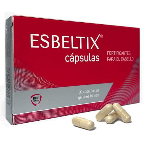 ESBELTIX - Complejo Vitamínico Hair Forte Cuidado Intensivo Anticaida del Pelo | para el Crecimiento y la Salud del Pelo | con 5 MG de Biotina | 30 Cápsulas, 1 al Día (Nuevo Estuche)