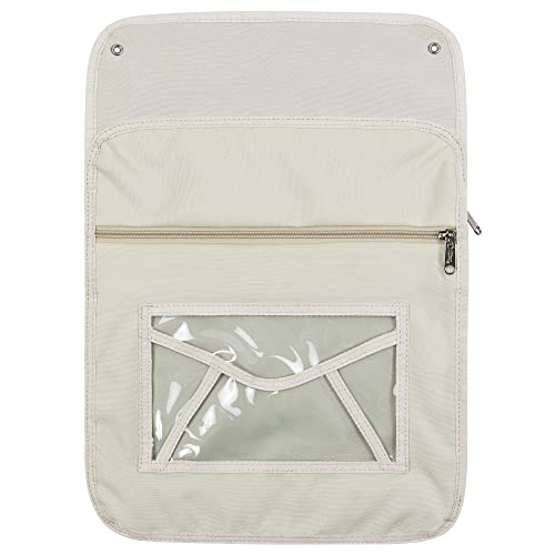 Mail Slot Catcher Beige Indoor Mail Catcher, Durable Oxford Bag for Front Door Garage Mail Slot Cover, Space Saving, Self-Adhesive, No Screws Needed, Machine Washable - Thumbnail 2