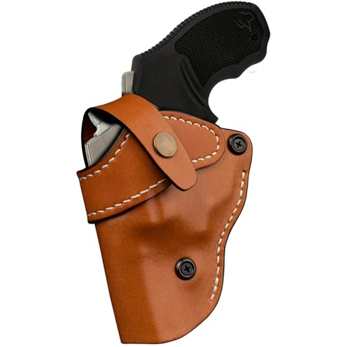 Premium OWB Leather Holster for Most .38 Special & J Frame Revolvers for Taurus 327/380/856/85, S&W