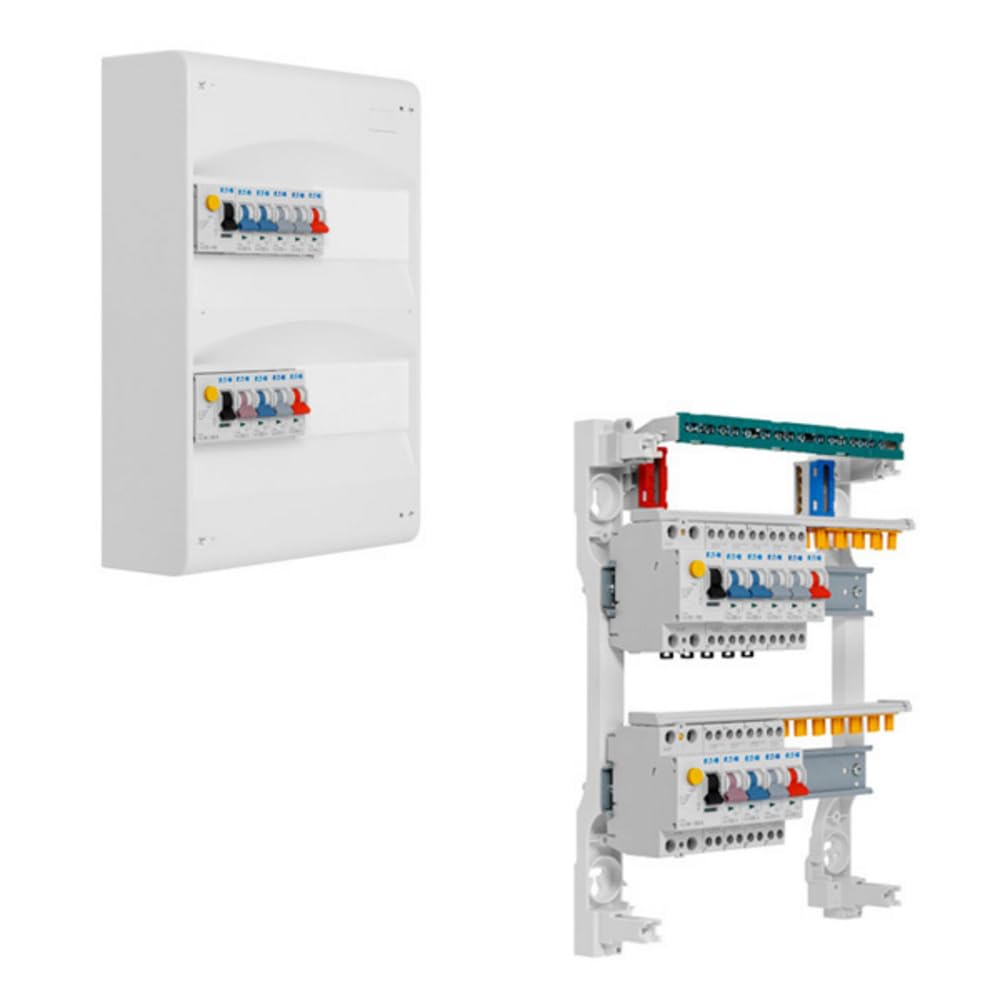 Eaton - Tableau 2 Rangées Pré-Équipé 1 Interdiff 63A + 1 Interdiff 40A