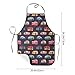 FILWY Happy Campers Fashion Starfish Beach Theme Print Apron, Innovative And Durable Waterproof Effect Make It Very Unisex