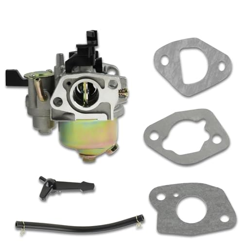 に適合する GX120 GX140 GX160 GX168 GX200 GX110 5.5HP 6.5HP エンジン キャブレター 燃料パイプ ガスケット 発電機 モーター 芝刈り機部品用(Carb with Gasket)