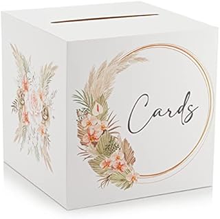 DIDDI Wedding Card Box - Wedding Post Box for Cards - Wedding Decorations for Reception - Wedding Favours - Wedding Card Boxes for Reception - Card Box for Party