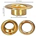 Yescom 2000 pcs Grommet Kit 1/4 inch Size #0 Eyelets and Washers Brass for Hand Press Workshop Apparel Leather Printing Scrim Banner Tarp YES0379