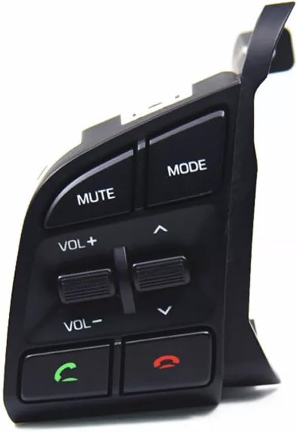 Left Steering Wheel Control Switch Button 96710D35004X for Tucson 2015-2018, Direct Replacement with High-Strength ABS Material