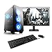 Produktbild Gaming PC mit Windows 11 Home, Intel Core i5-14400F 6X 2500 MHz, 1000 GB M.2 SSD, 16 GBDDR4-RAM, GeForce RTX 4060, MSI Mainbaord, USB 3.2, 27 Zoll Full-HD, Tastatur/Maus-Set, M11400H
