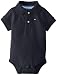 Tommy Hilfiger Baby Boys' Short Sleeve Ivy Bodysuit, Core Navy, 6 Months
