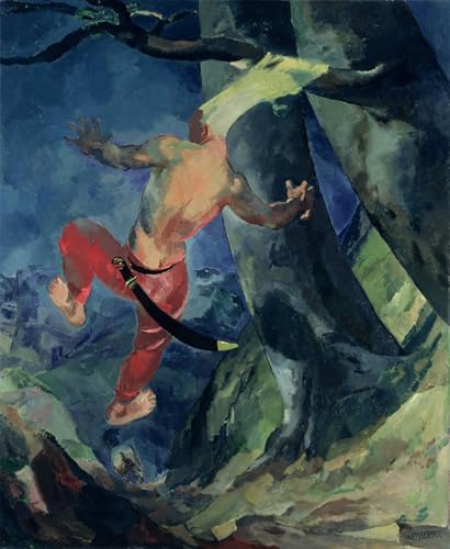 Cuadro de pintura famosa Assalonne de Albert Weisgerber, lienzo artístico premium de 60x90cm