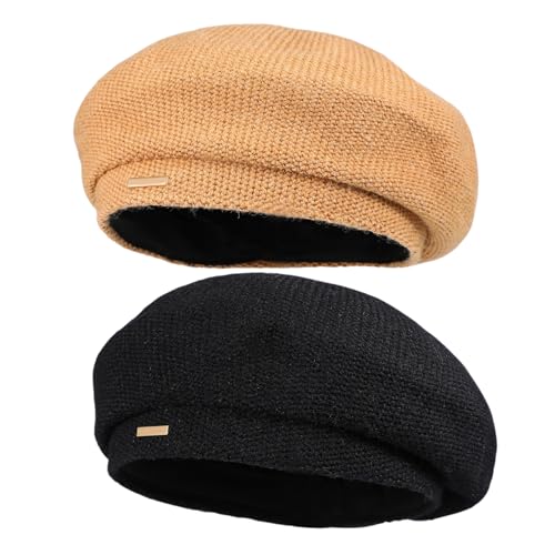 Béret femme élégant FRCOLOR en laine fine finitions soignées