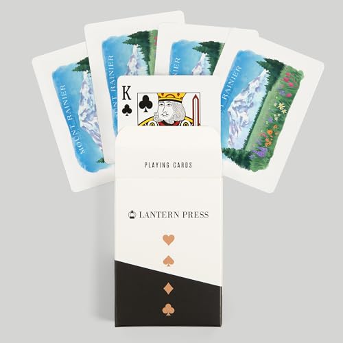 Baraja de 52 cartas tamaño póker Rainier National Park miniatura 6