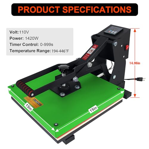 Máquina de prensa térmica 15x15 pulgadas con cajón deslizante y panel LCD miniatura 4