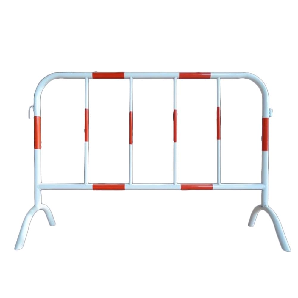 YJEUZCD Expandable Barricade Gate, Outdoor Traffic Industrial Barricade, 3.2 Ft High Mobile Schools Malls Road Connectable Fence Barrier(3pcs-4.9x3.2 ft)