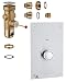 Produktbild GROHE Druckspüler für WC (Wandeinbau, 6-9l einstellbar, ohne Spülrohr), chrom, 42902000