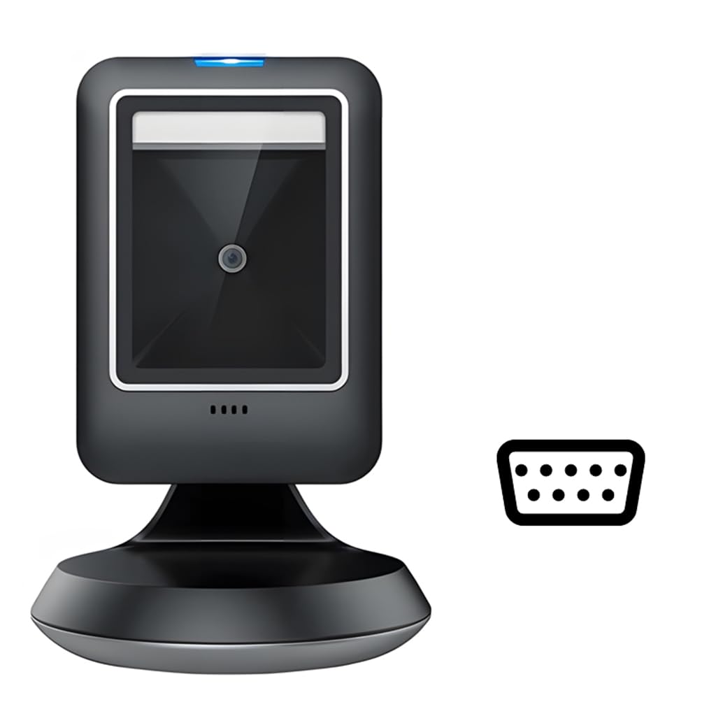 HDWR HD-S63-RS232 Barcode-Scanner QR 1D 2D, RS232, Auto-Sense, IP54 | Multi-OS, automatischer Sensor, staubgeschützt, für Kassensysteme mit serieller Schnittstelle