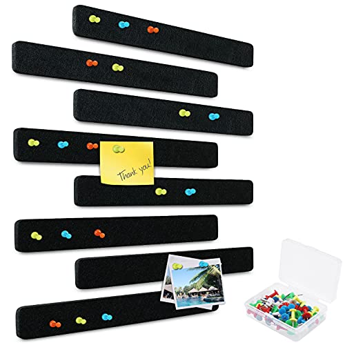 Yoillione Tableau Liege Mural Hexagonal Panneau Liege Mural Auto-Adhésif Tableau d'Affichage en Feutre Grand Noir, Décoration Murale de Babillards pour la Maison et le Bureau avec 20 Punaises Cover