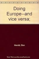 Doing Europe--and vice versa; B000874L14 Book Cover