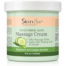 Skin SPA - Massage Cream, Professional Cucumber Moisturizing Cream for Smoothing Skin 15 oz
