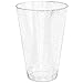 Glitter Disposable Cups | 12 oz. 50 Pack | Clear Plastic Cups | Silver Glitter Plastic Party Cups | Disposable Plastic Wine Glasses for Parties | Plastic Cocktail Glasses | Wedding Holiday Tumblers