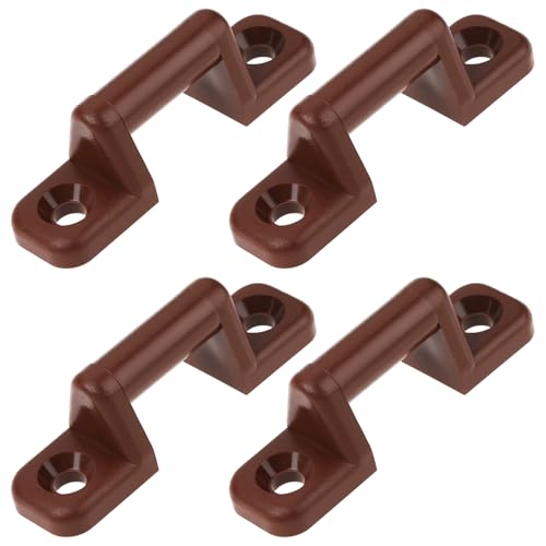 LT Easiyl 4Pcs Leisure Battery Strap Holder 39mm Hole Centres for Caravan Motorhome Boat, Brown