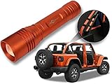 Punk'n LED Flashlight with Roll Bar Holster, Jeep JL Accessories, Zoomable, Ultra Bright, 1000 Real Lumens, Brightness Control, SOS and Strobe 2018 Jeep Wrangler JL Accessories
