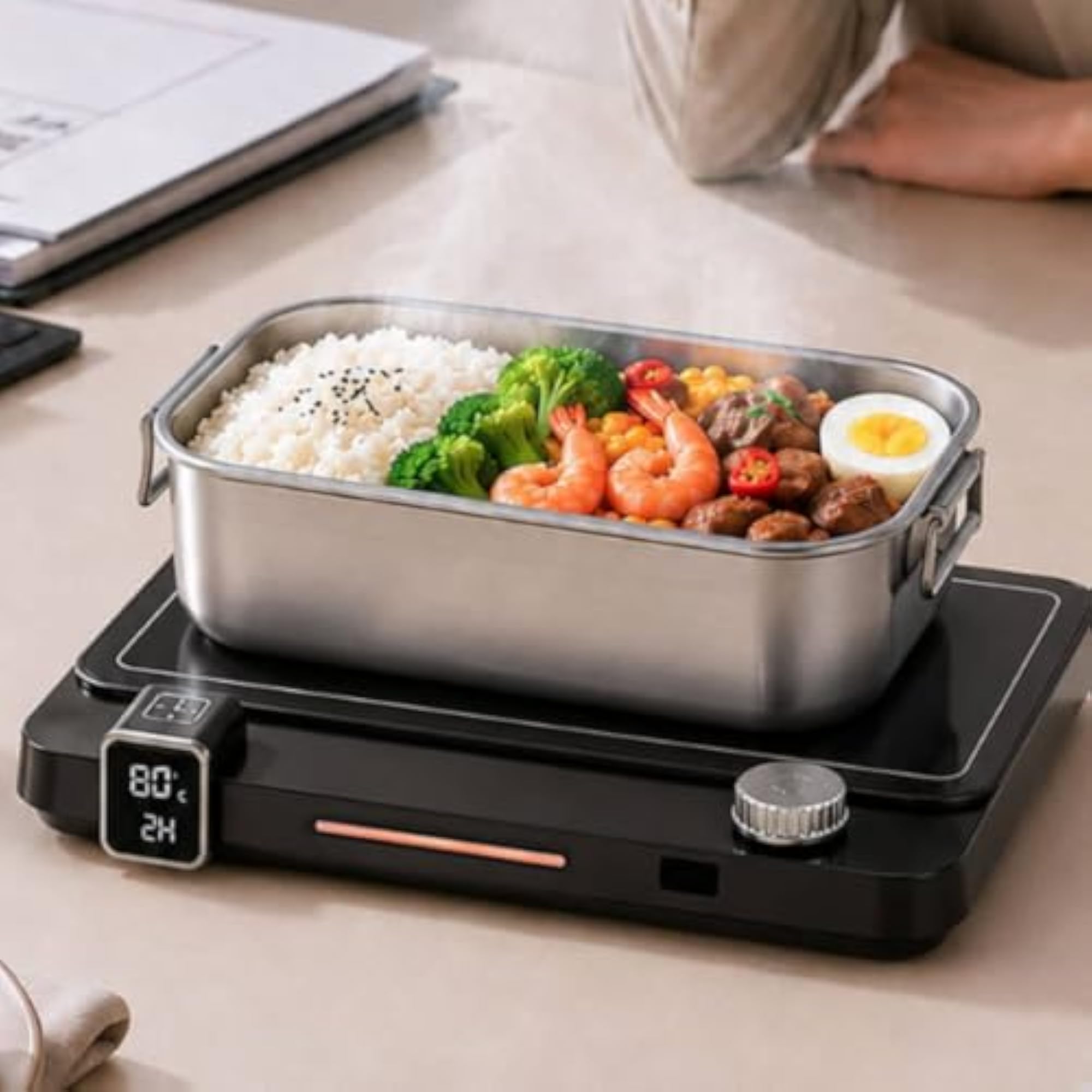 Easy-Control Electric Heating Coaster Compact Mug Warmer
