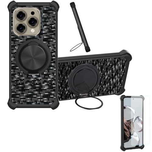 �Ή� Doogee N55s �P�[�X Phone Case [1�� 9H+�d�x���� �K���X�t�B����][360°��]���X�^���h�A�}�O�l�b�g��]CX-11-HEI
